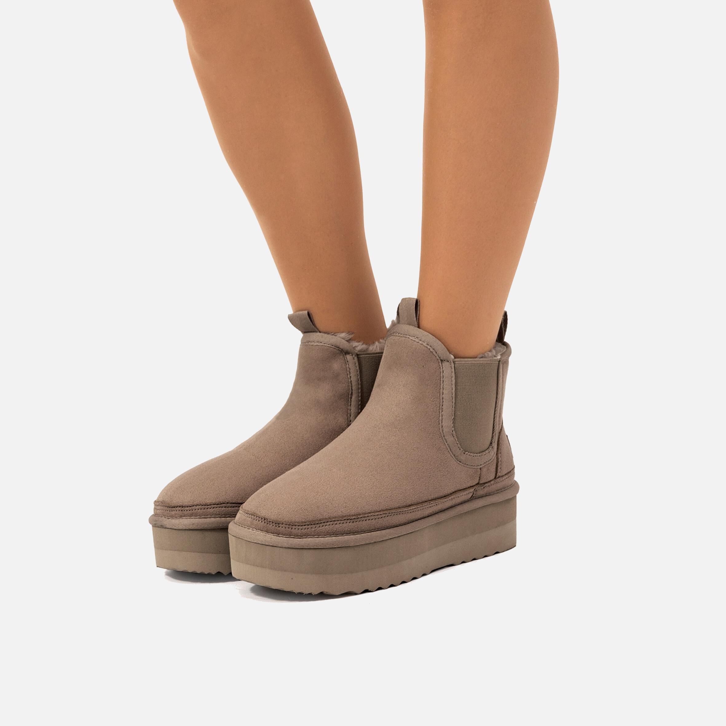 Buy NIVIA brown 58323 FLAT ANKLE BOOTS Mtng for WOMAN